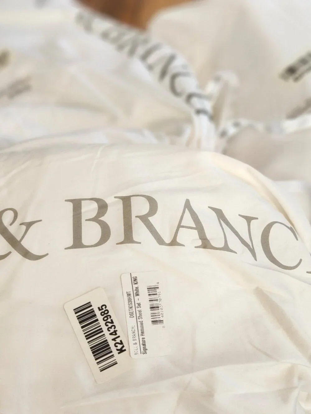 BOLL &  BRANCH Sheet/Duvet Sets (White or Ivory)